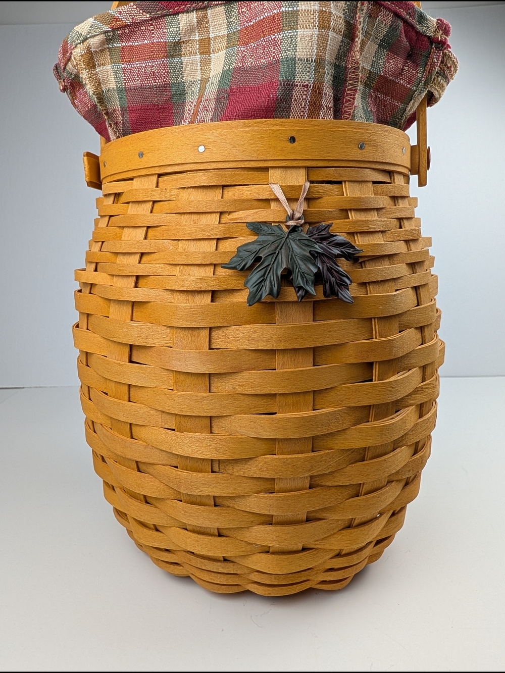 Longaberger Century 2000 October Fields Basket/Lid/Liner/Protector/Tie-On 16951 - Picture 4 of 8